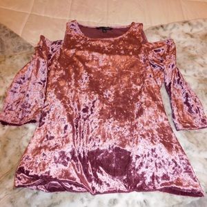 Pink Velvet Shirt/Dress